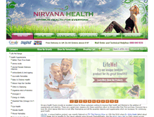Tablet Screenshot of nirvanahealthfood.com